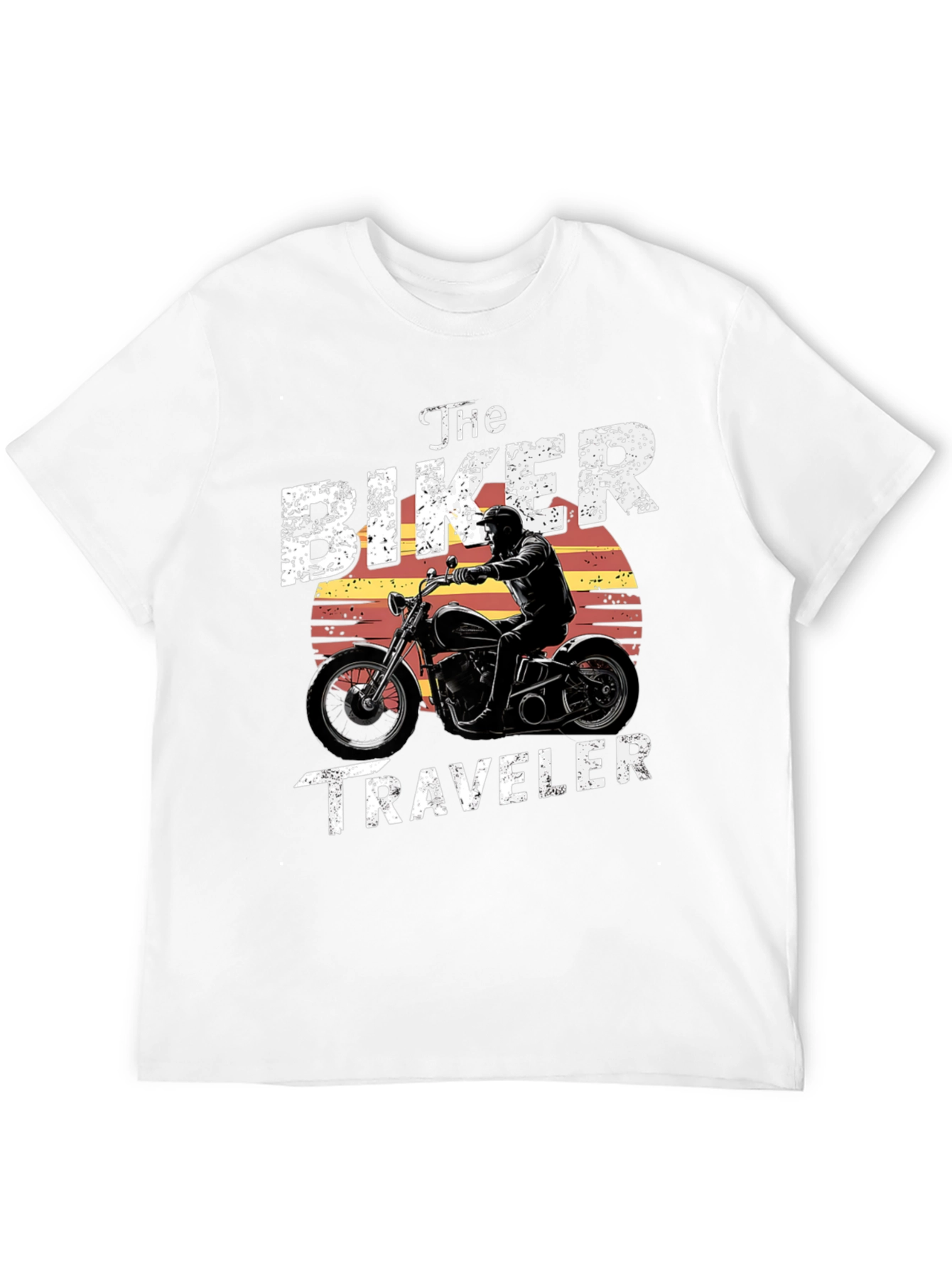 The Biker Traveler T-Shirt - Motorcycle Design