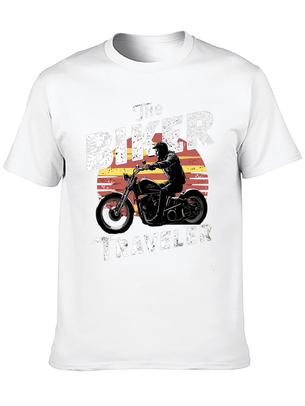 The Biker Traveler T-Shirt - Motorcycle Design