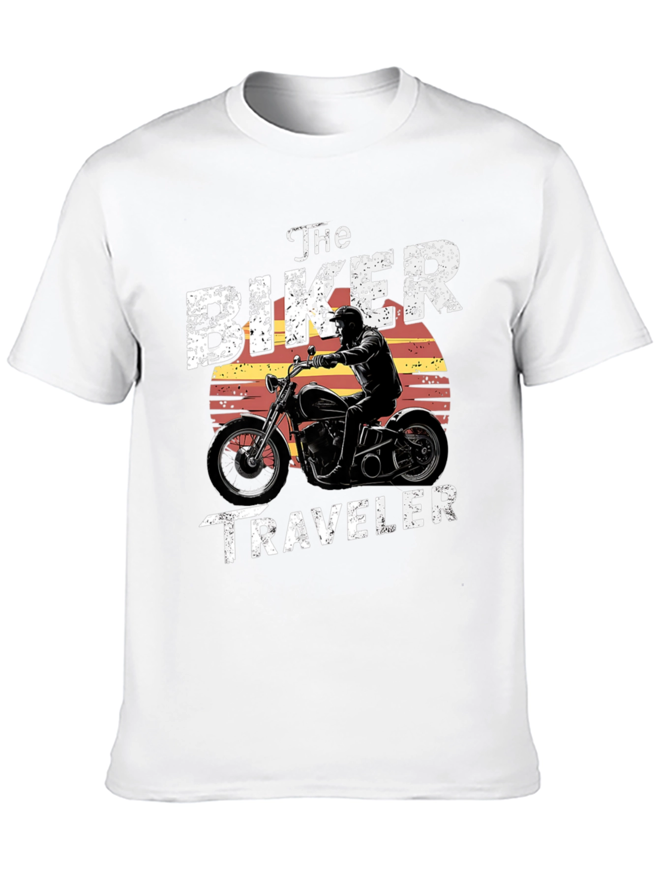 The Biker Traveler T-Shirt - Motorcycle Design