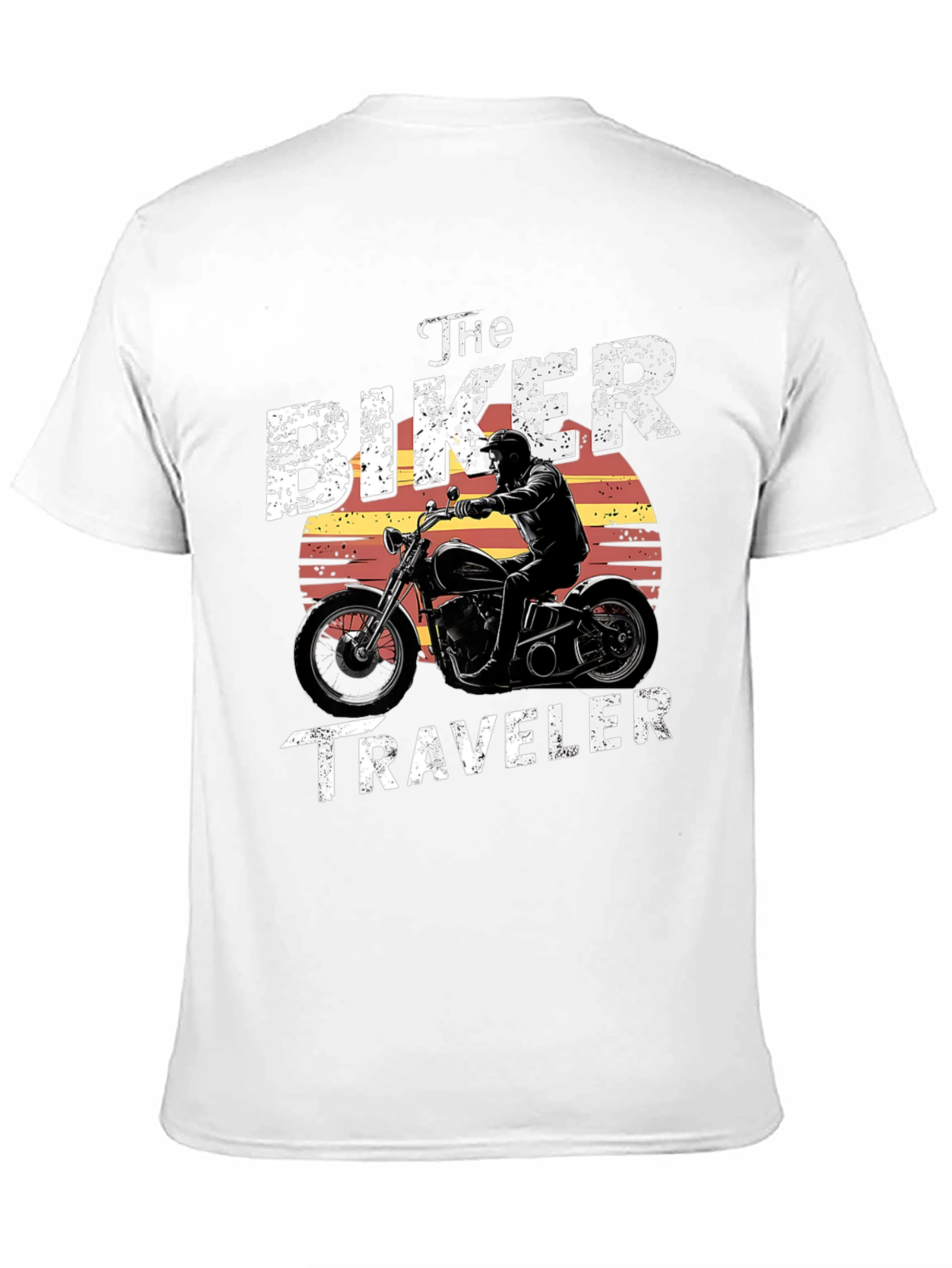 The Biker Traveler T-Shirt - Motorcycle Design