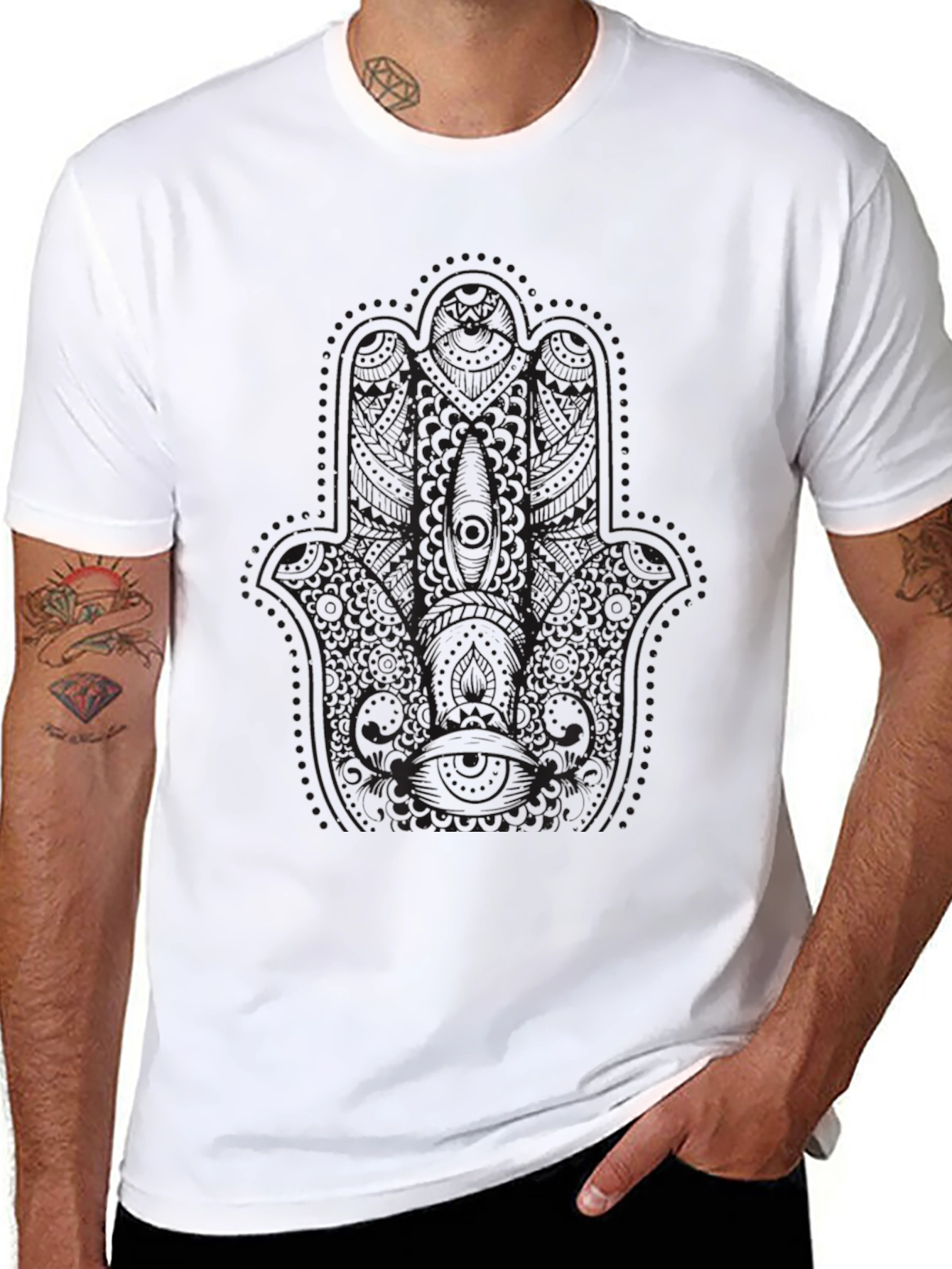 Mens Black Graphic T-Shirt