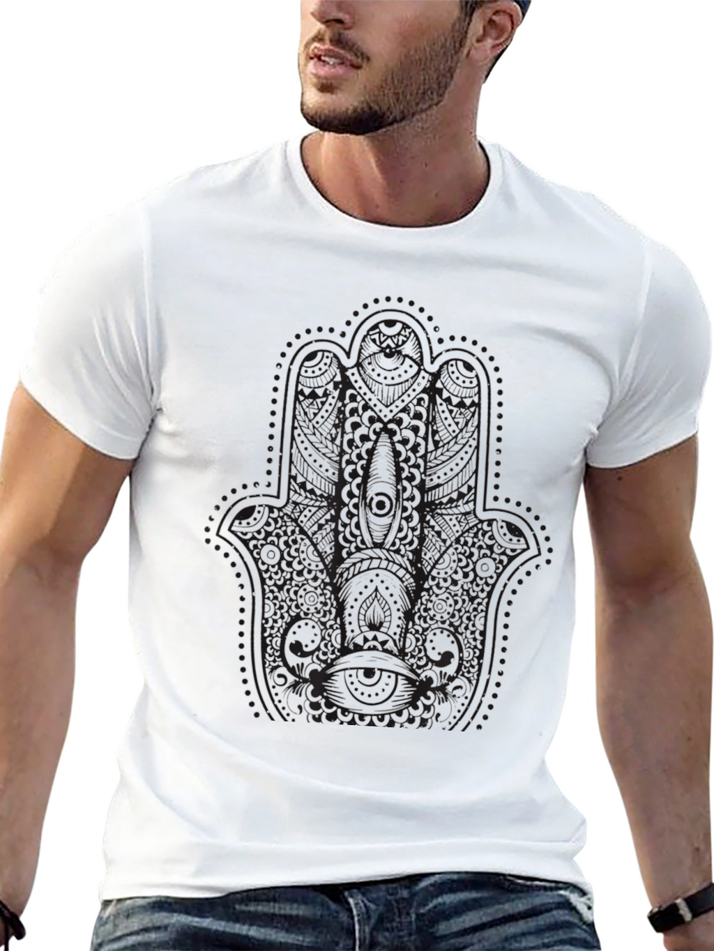 Mens Black Graphic T-Shirt