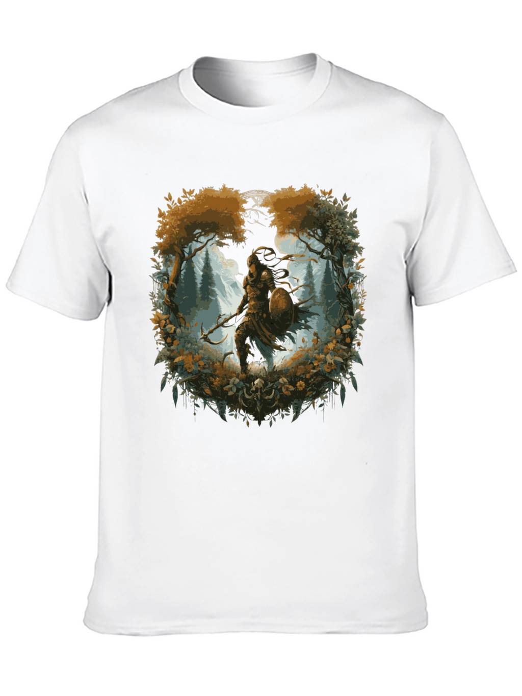 Warrior Forest Graphic T-Shirt