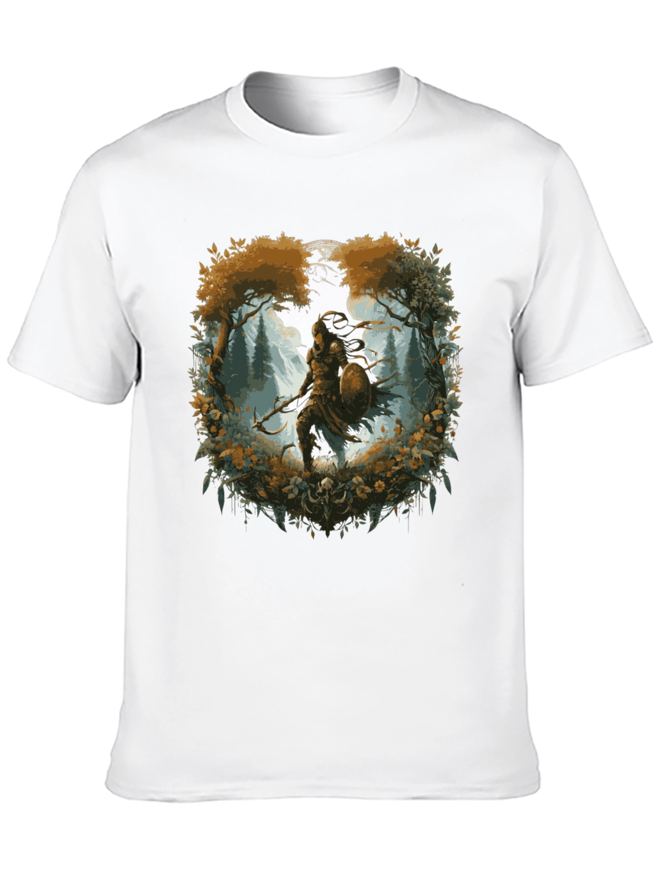 Warrior Forest Graphic T-Shirt