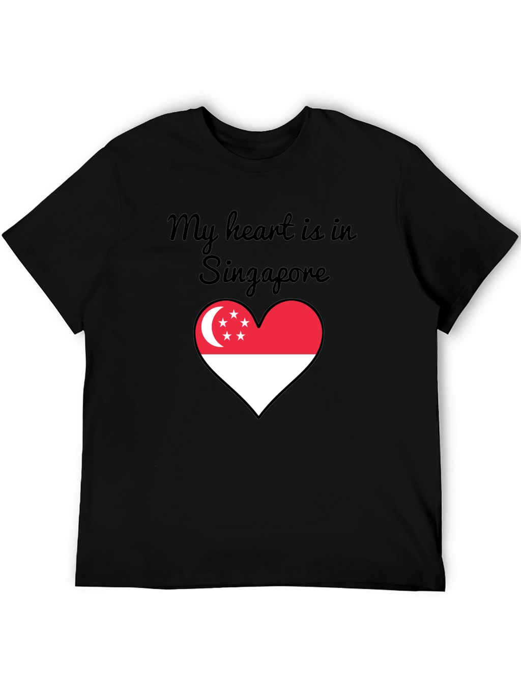 Singapore Heart Flag T-Shirt