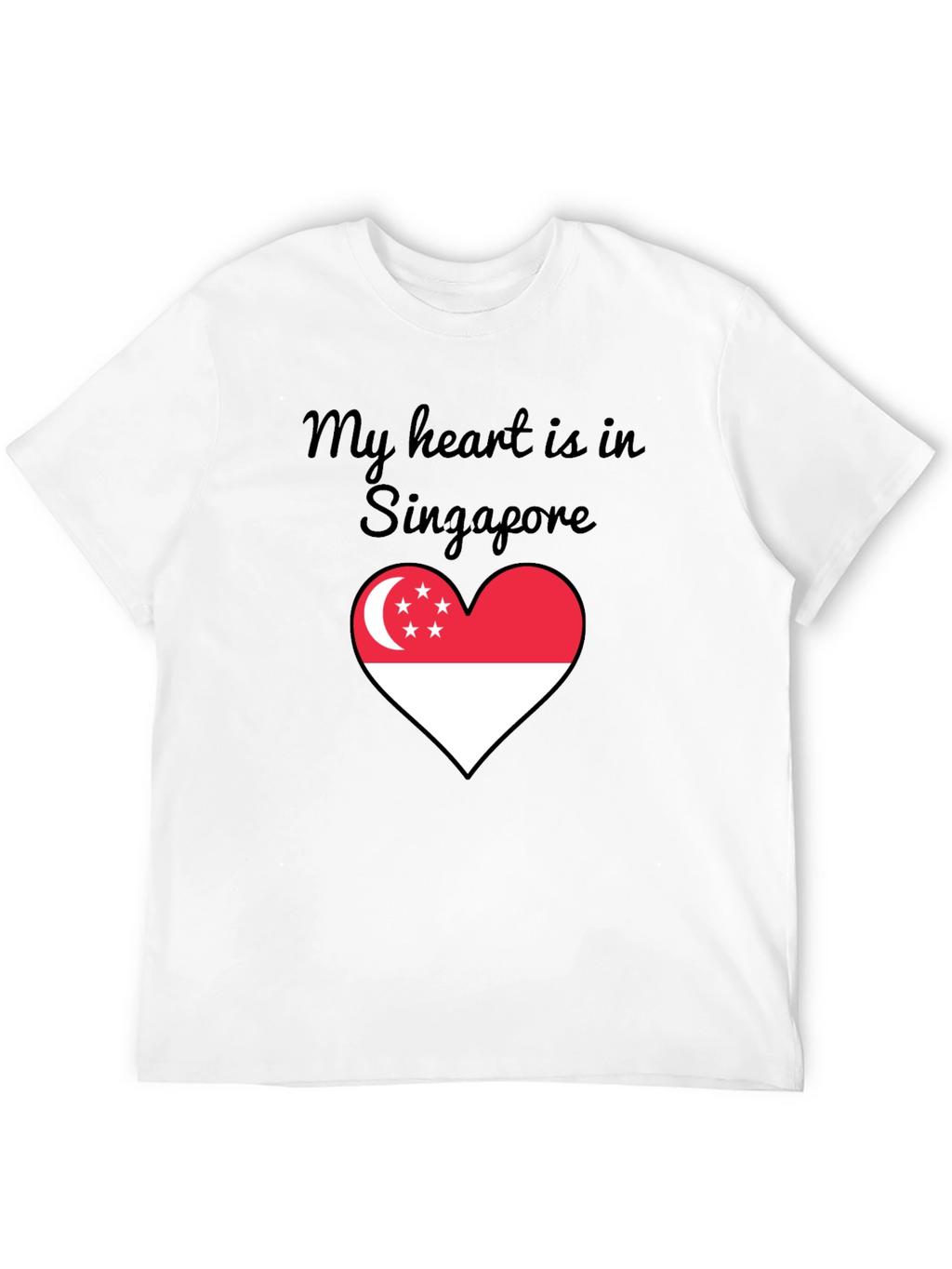 Singapore Heart Flag T-Shirt