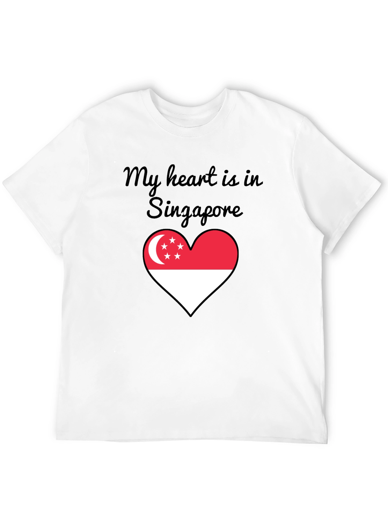 Singapore Heart Flag T-Shirt