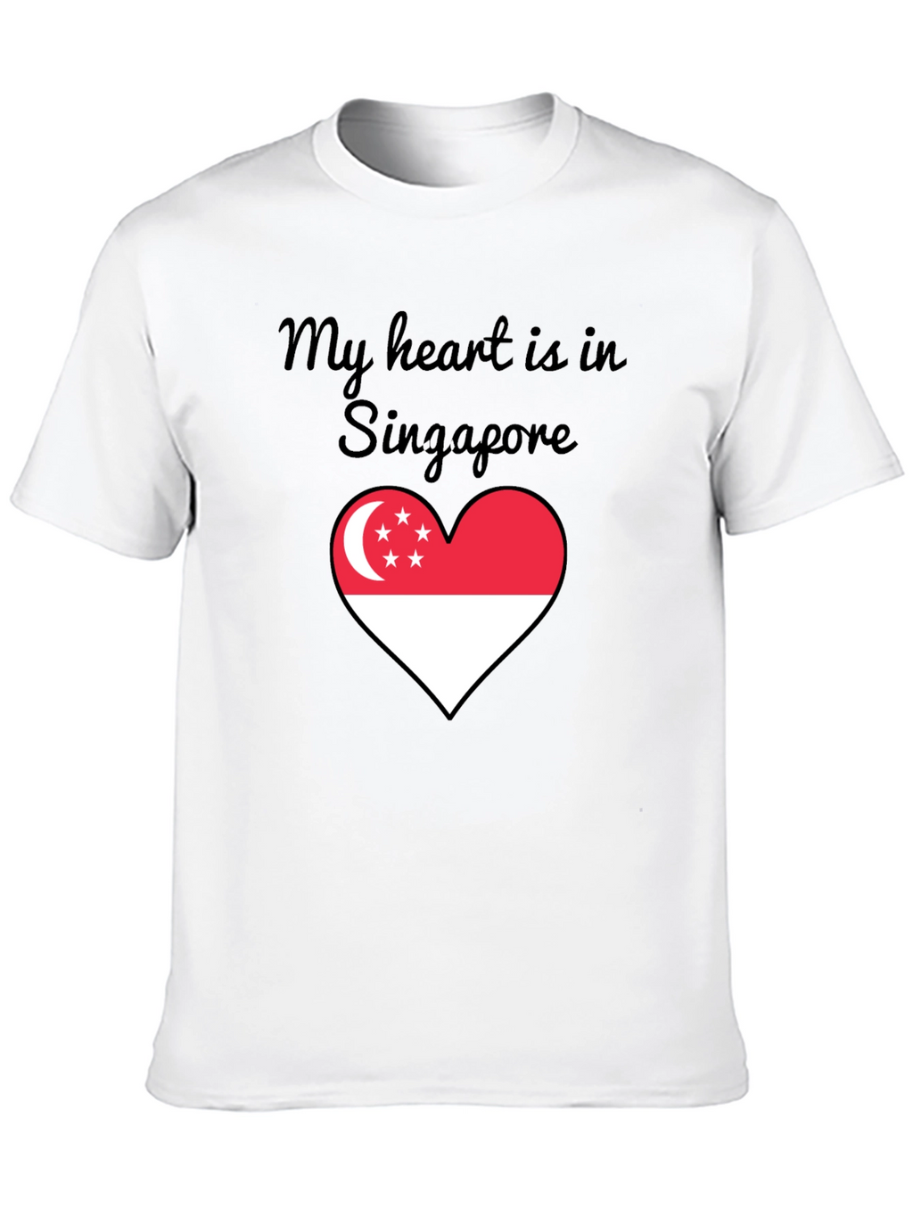 Singapore Heart Flag T-Shirt
