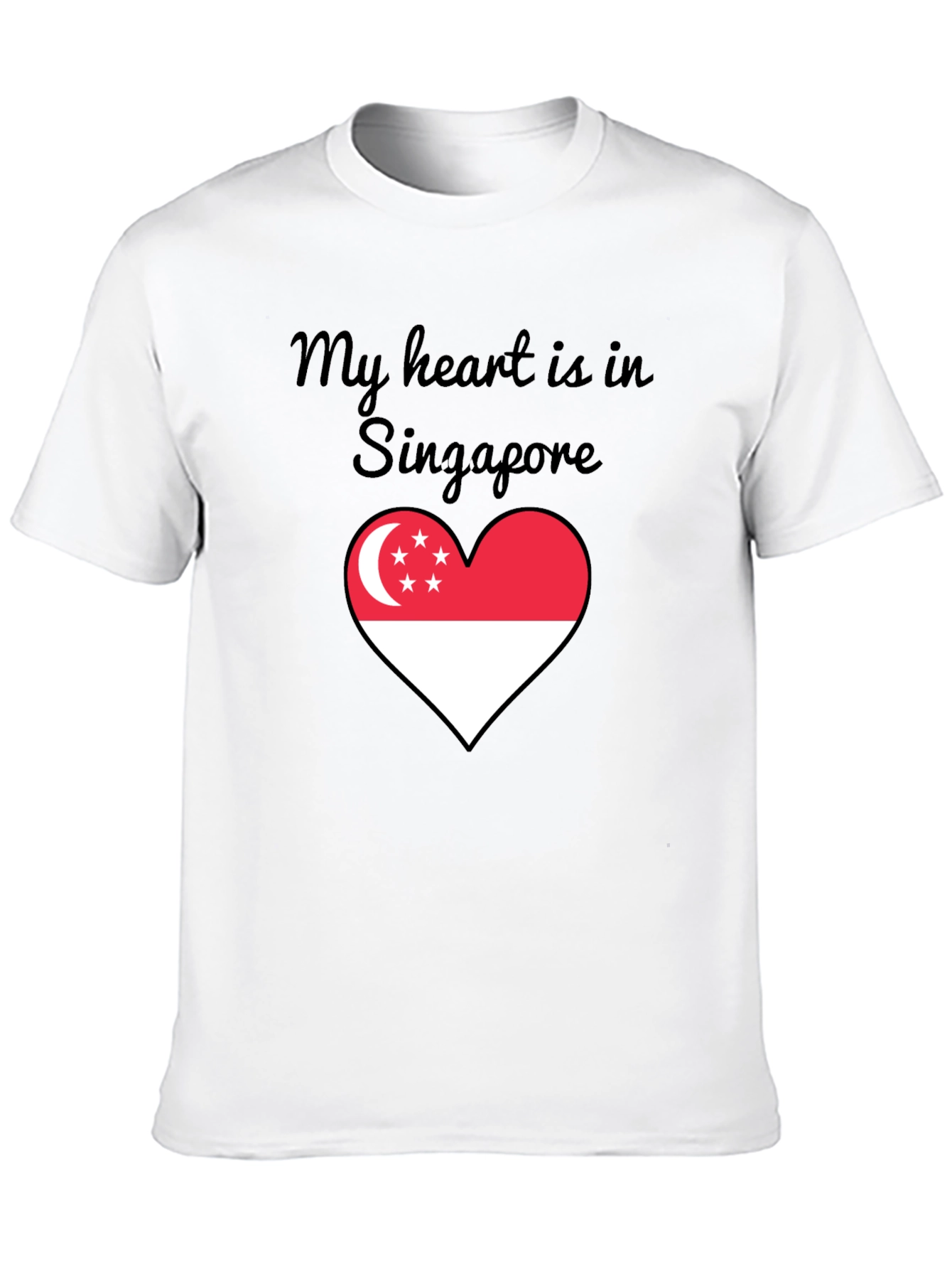 Singapore Heart Flag T-Shirt