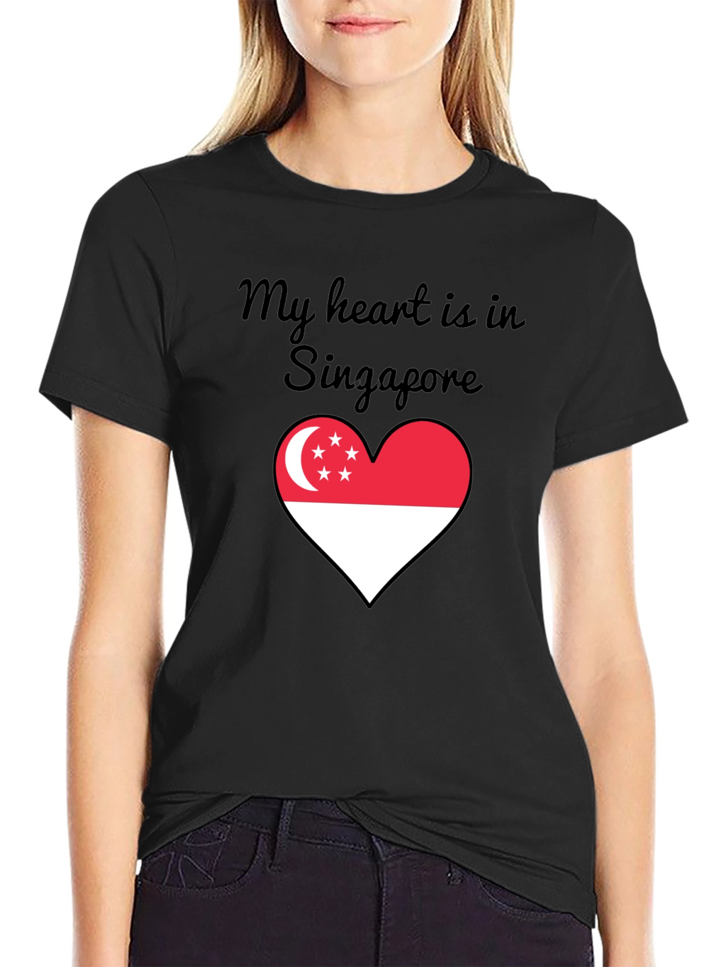 Singapore Heart Flag T-Shirt