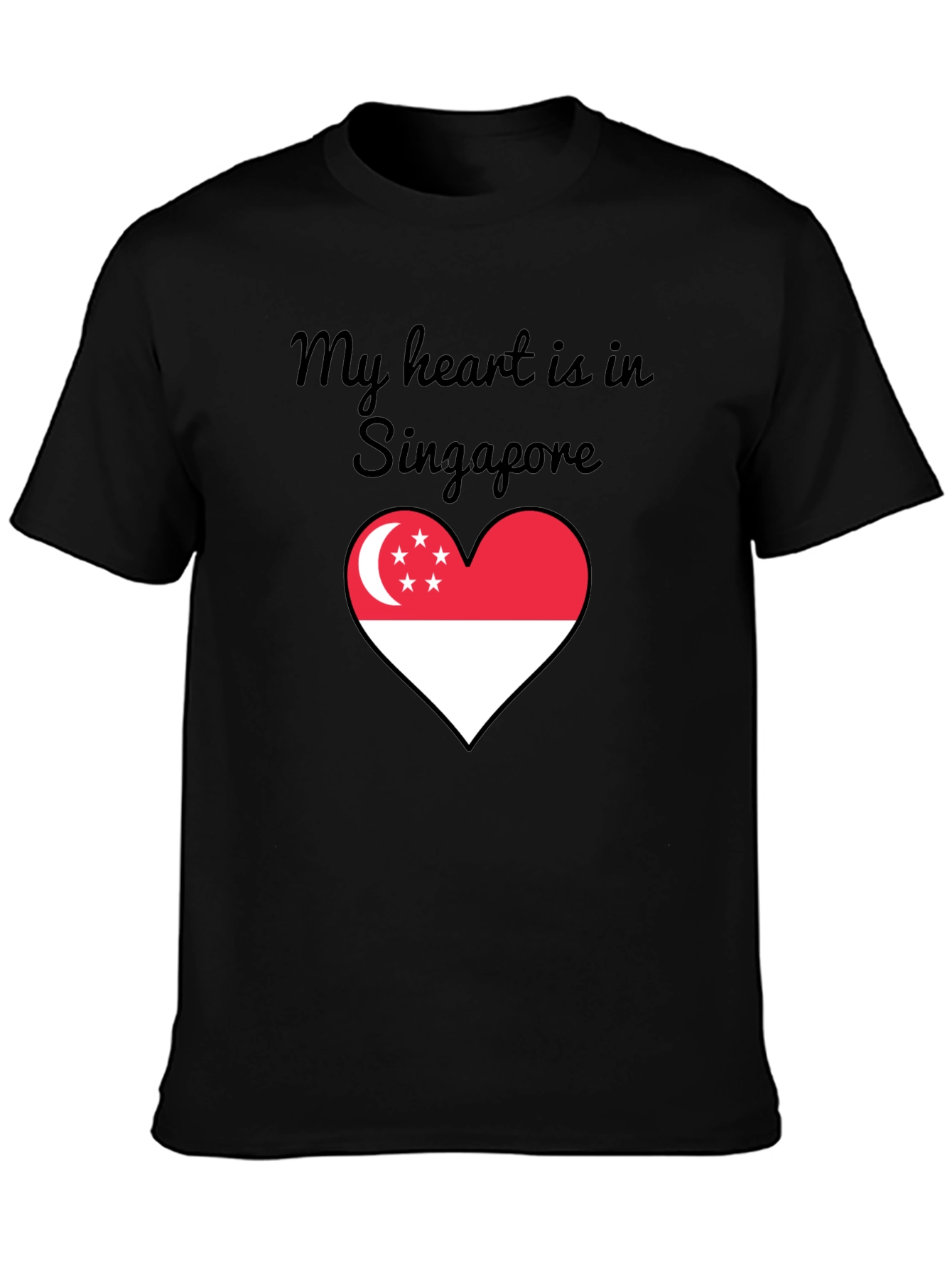 Singapore Heart Flag T-Shirt