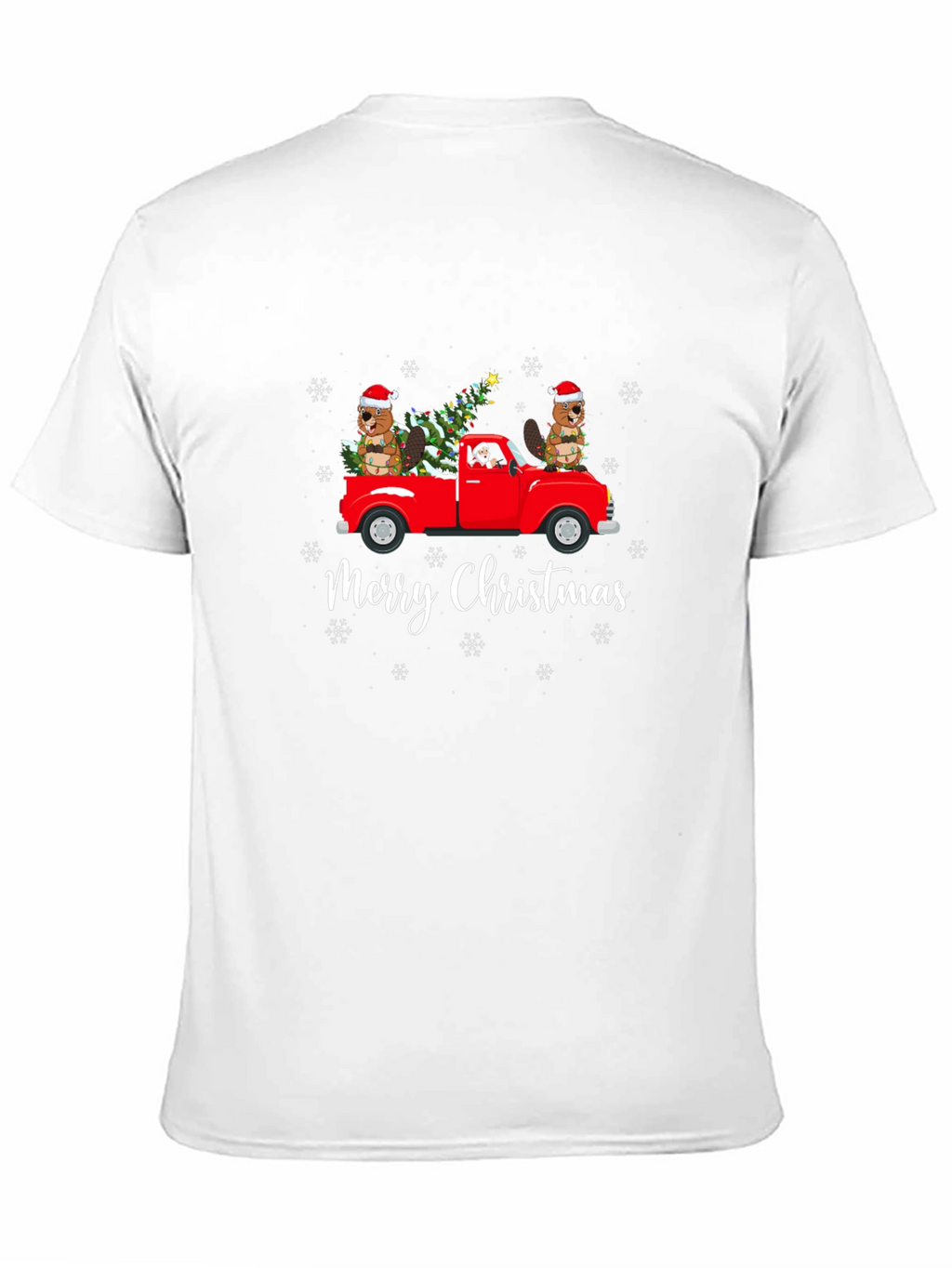 Merry Christmas Beaver Truck T-Shirt