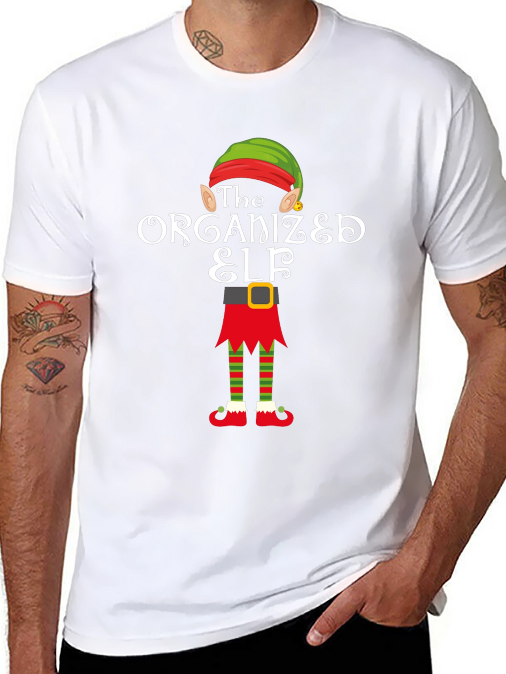 The Organized Elf T-Shirt Christmas Holiday Shirt