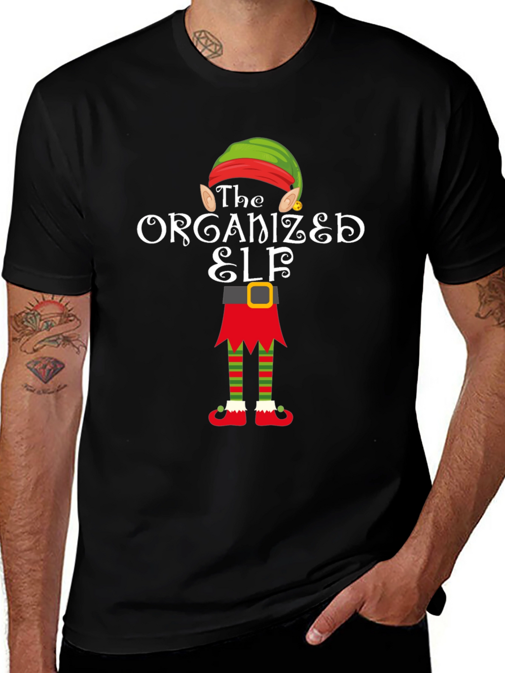 The Organized Elf T-Shirt Christmas Holiday Shirt
