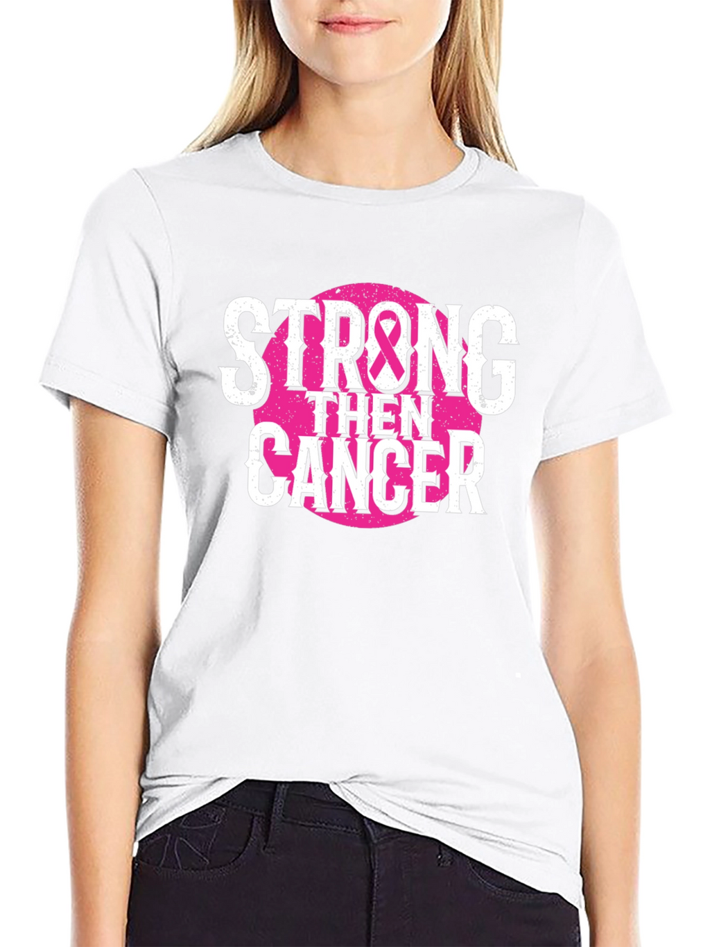 Strong Then Cancer Awareness T-Shirt