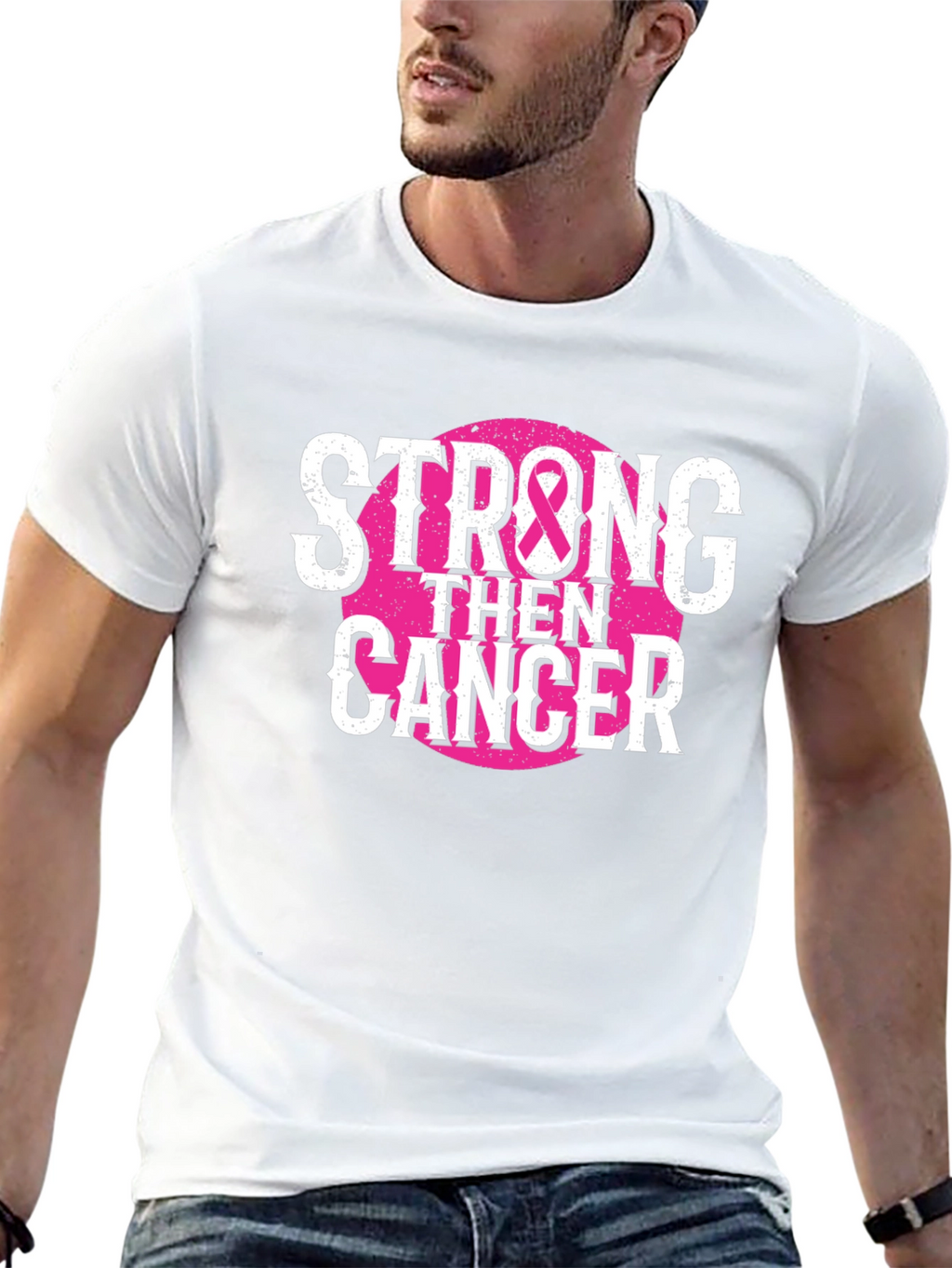 Strong Then Cancer Awareness T-Shirt