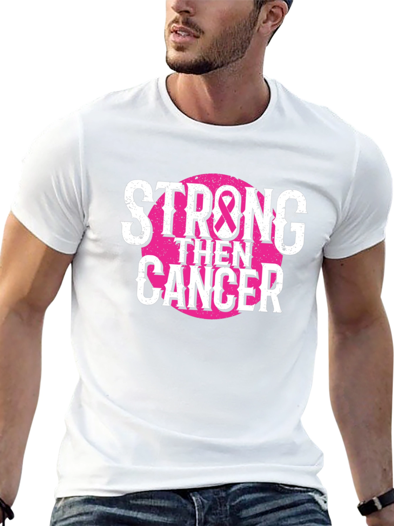 Strong Then Cancer Awareness T-Shirt