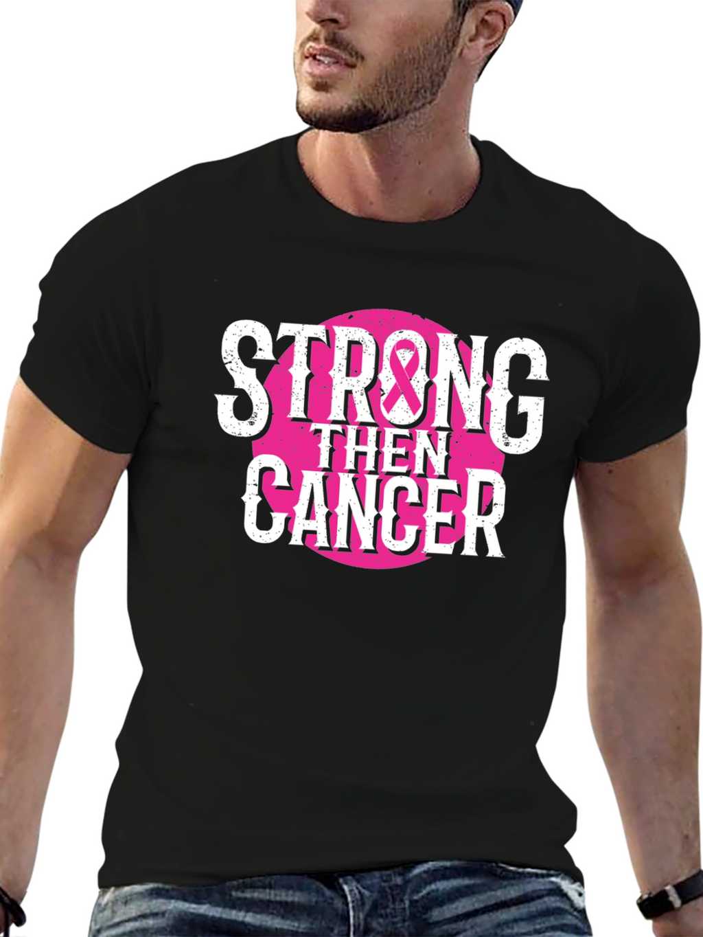 Strong Then Cancer Awareness T-Shirt