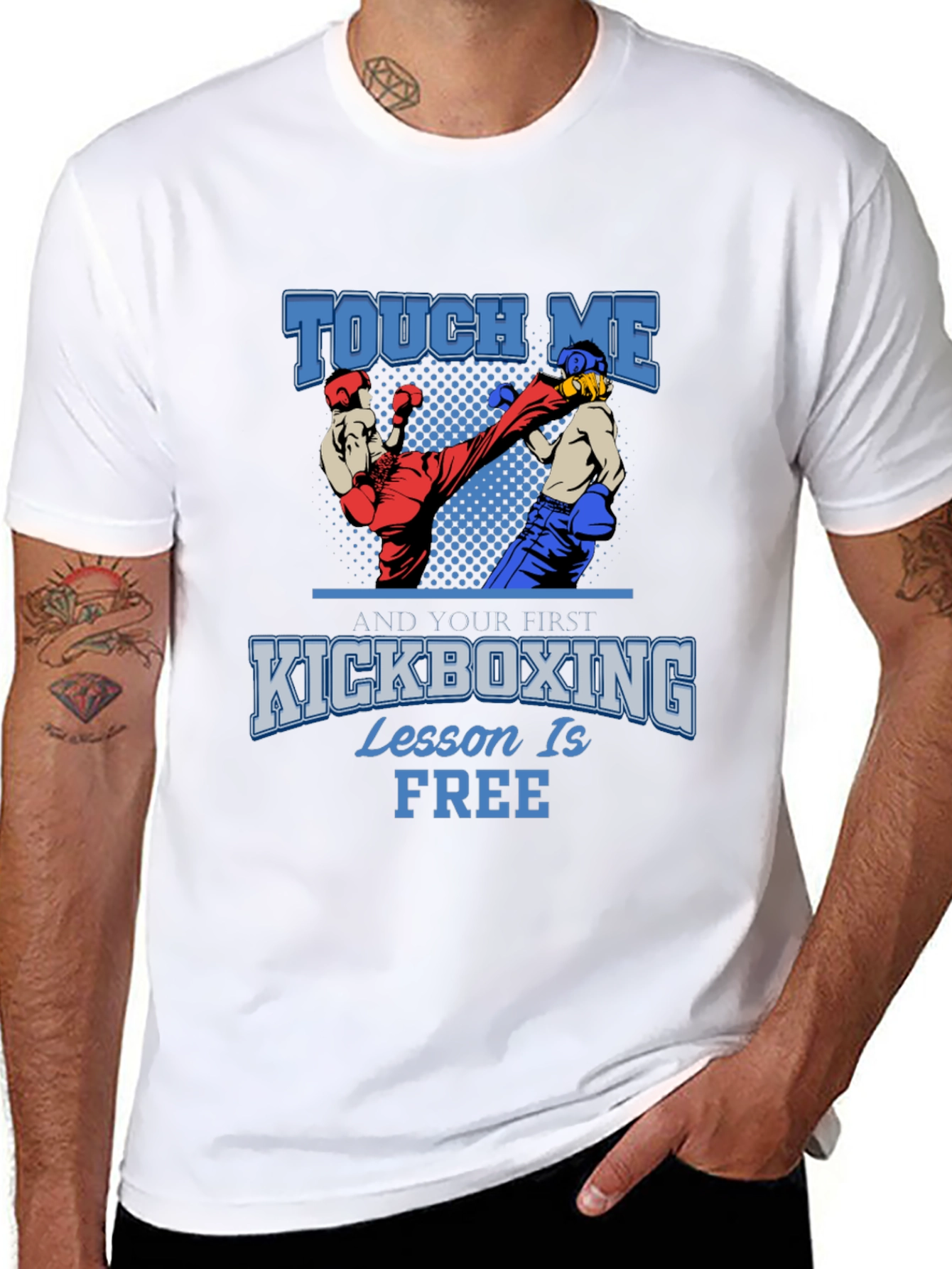 Kickboxing Lesson Free Graphic T-Shirt