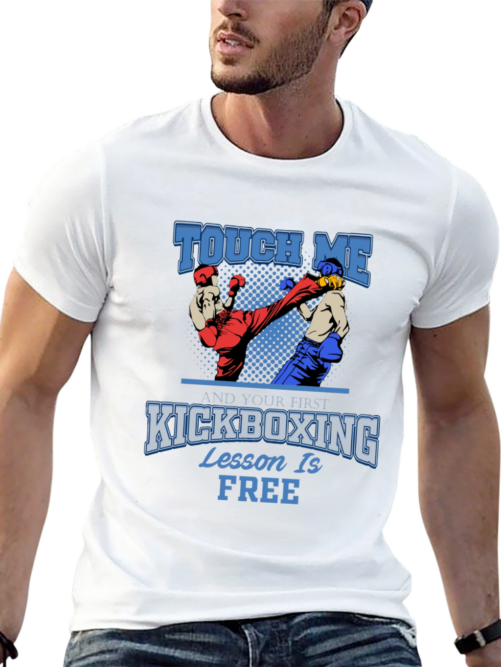 Kickboxing Lesson Free Graphic T-Shirt