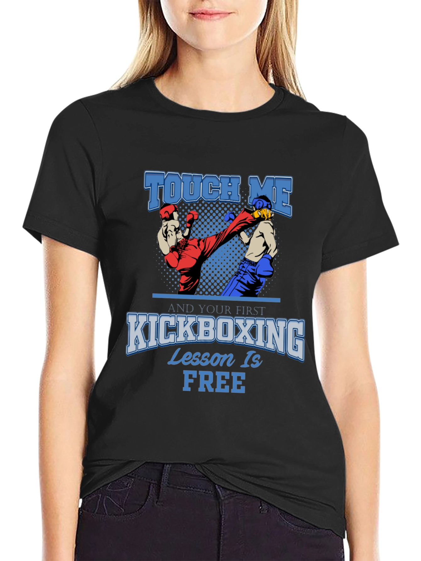Kickboxing Lesson Free Graphic T-Shirt