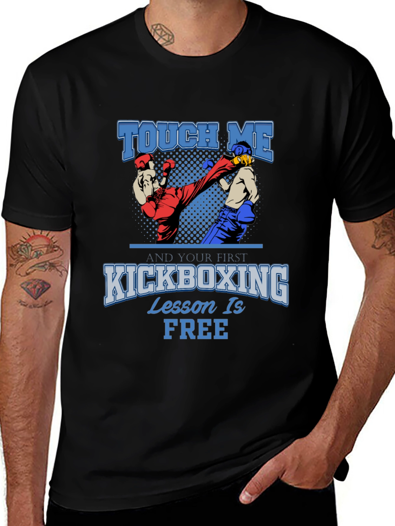 Kickboxing Lesson Free Graphic T-Shirt