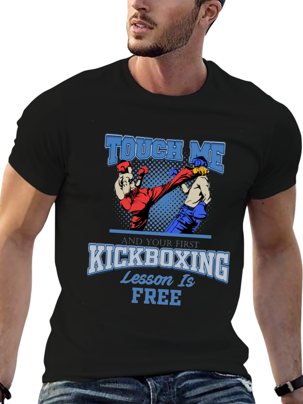 Kickboxing Lesson Free Graphic T-Shirt