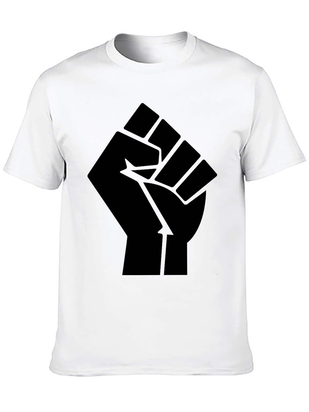 Black Power Fist Graphic T-Shirt - Mens Activism Tee