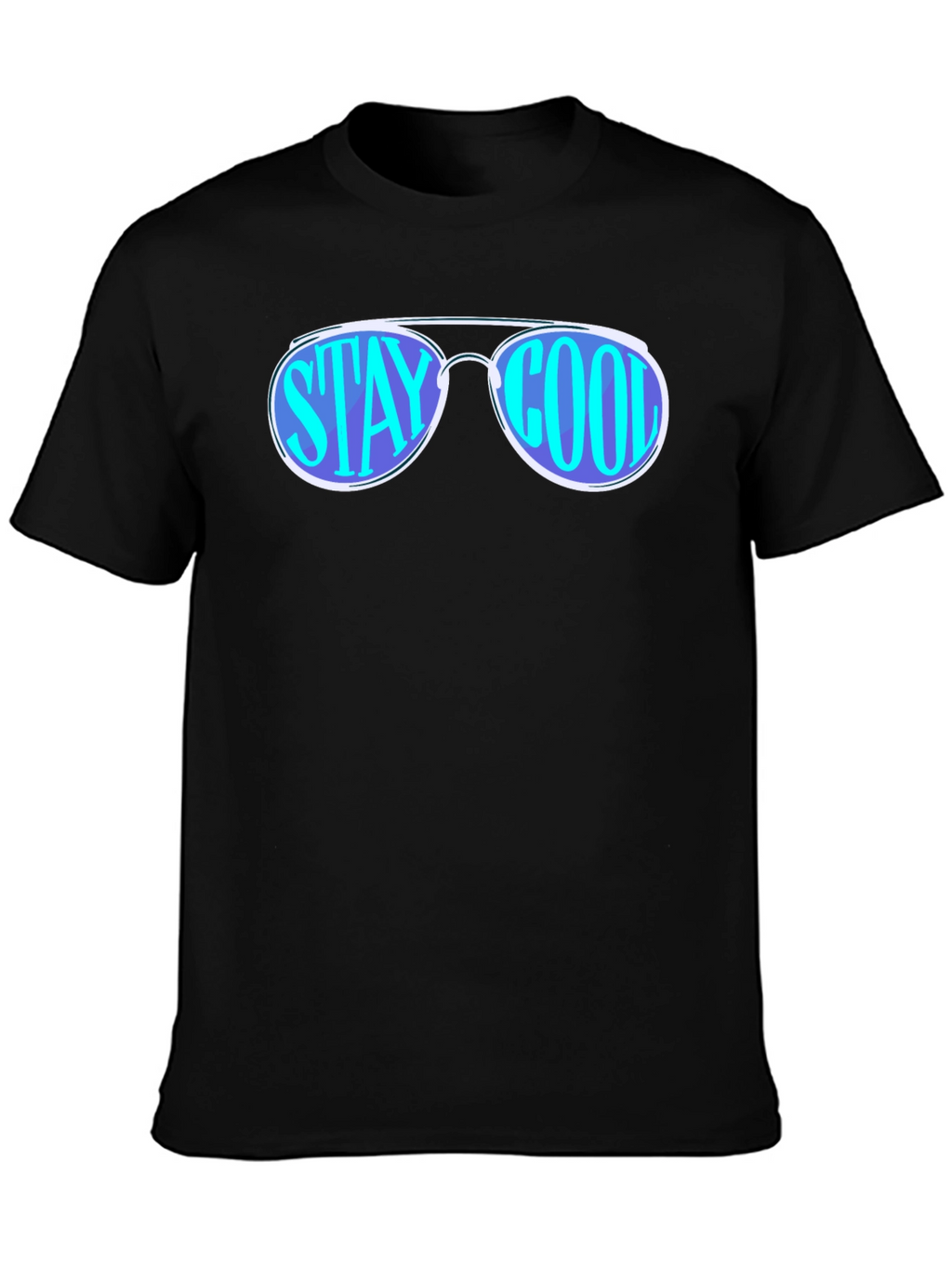 Stay Cool Sunglasses Graphic Tee - Black