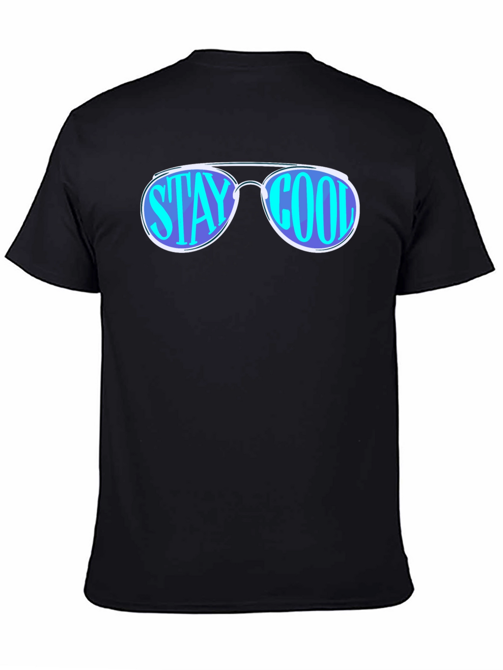 Stay Cool Sunglasses Graphic Tee - Black