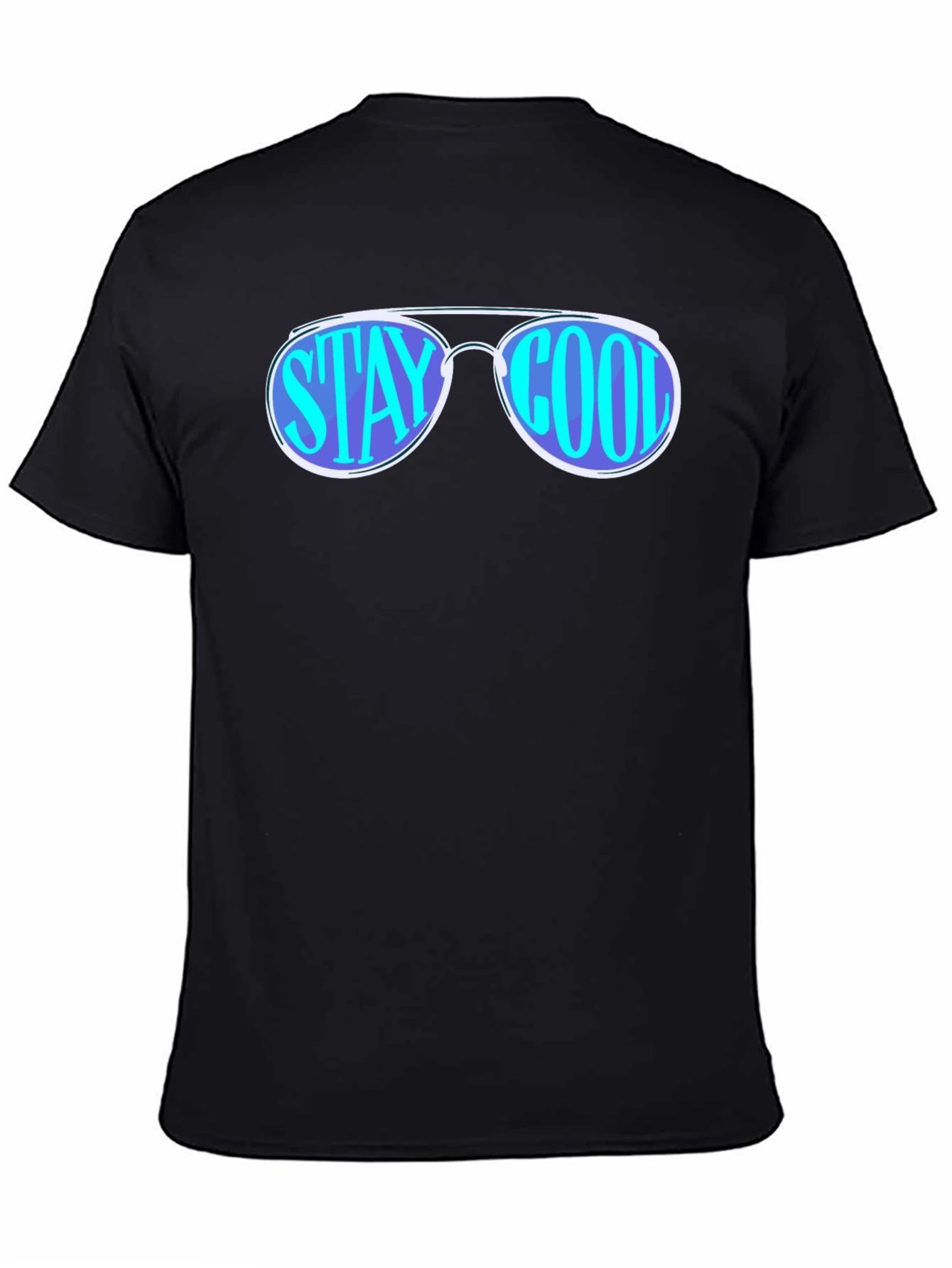 Stay Cool Sunglasses Graphic Tee - Black