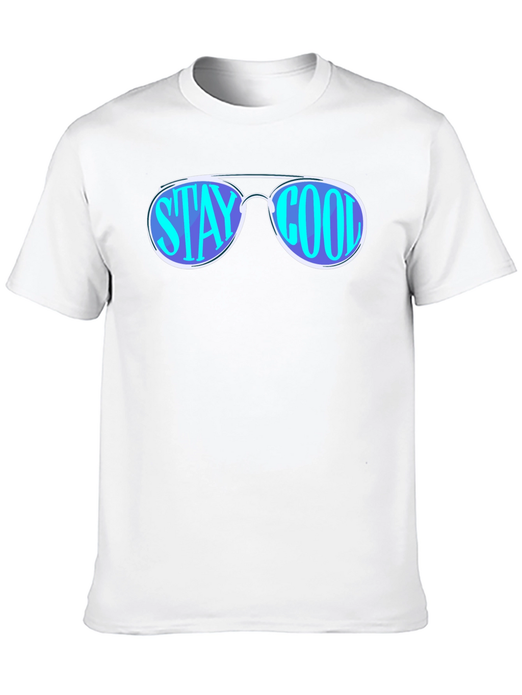 Stay Cool Sunglasses Graphic Tee - Black