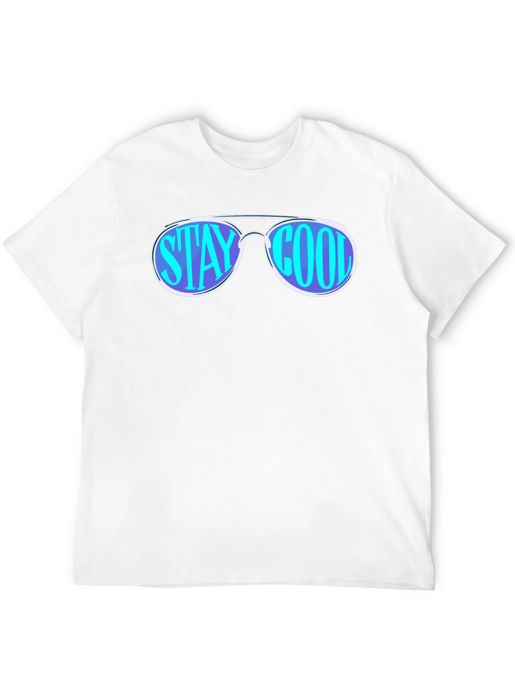 Stay Cool Sunglasses Graphic Tee - Black
