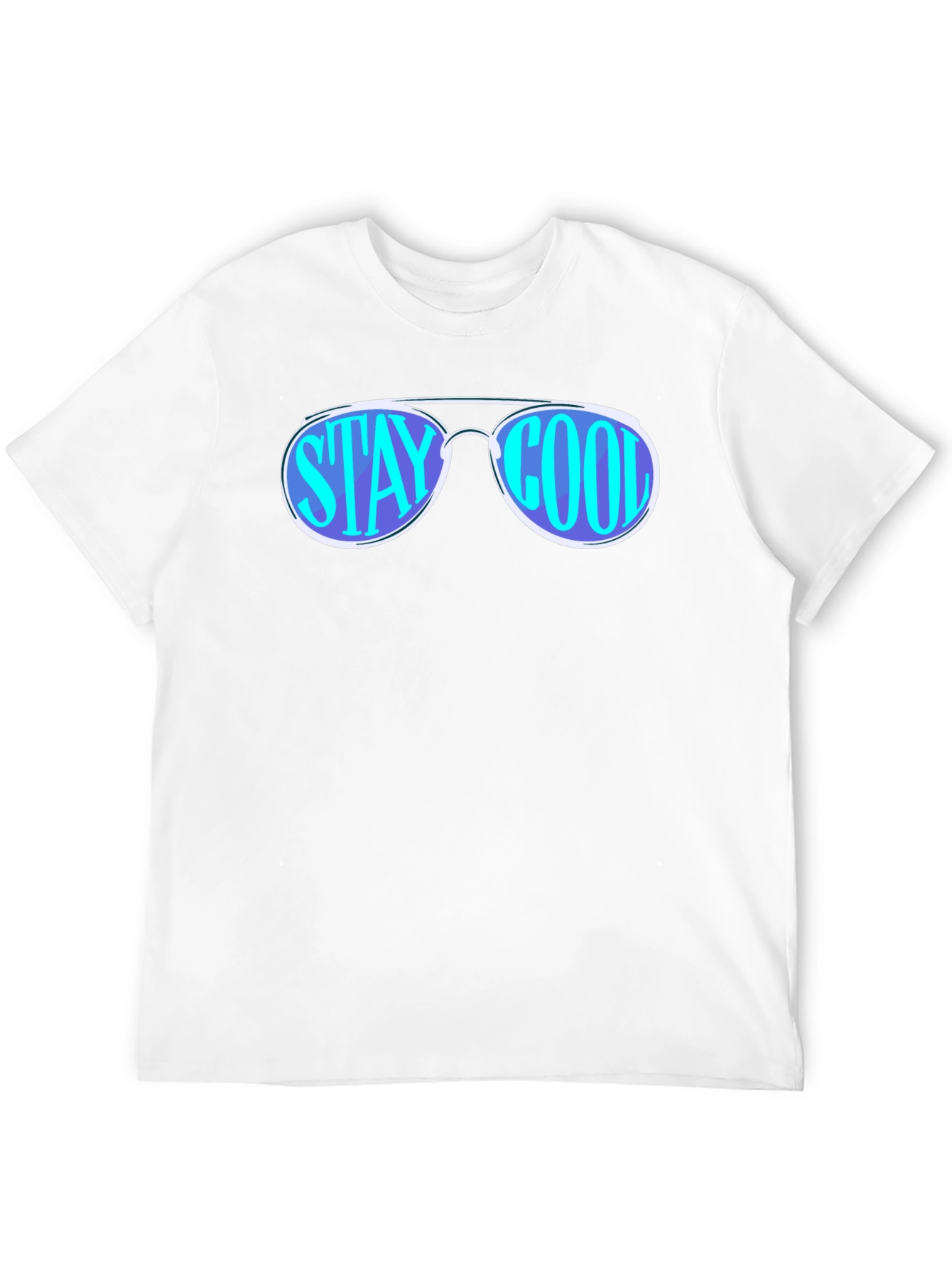 Stay Cool Sunglasses Graphic Tee - Black