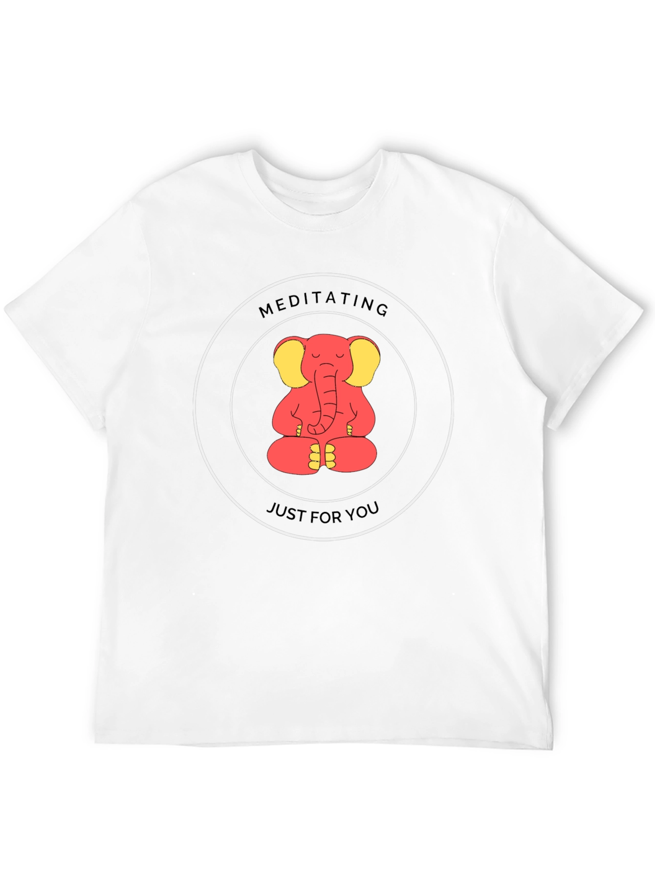 Meditating Elephant Graphic Tee - Just for You