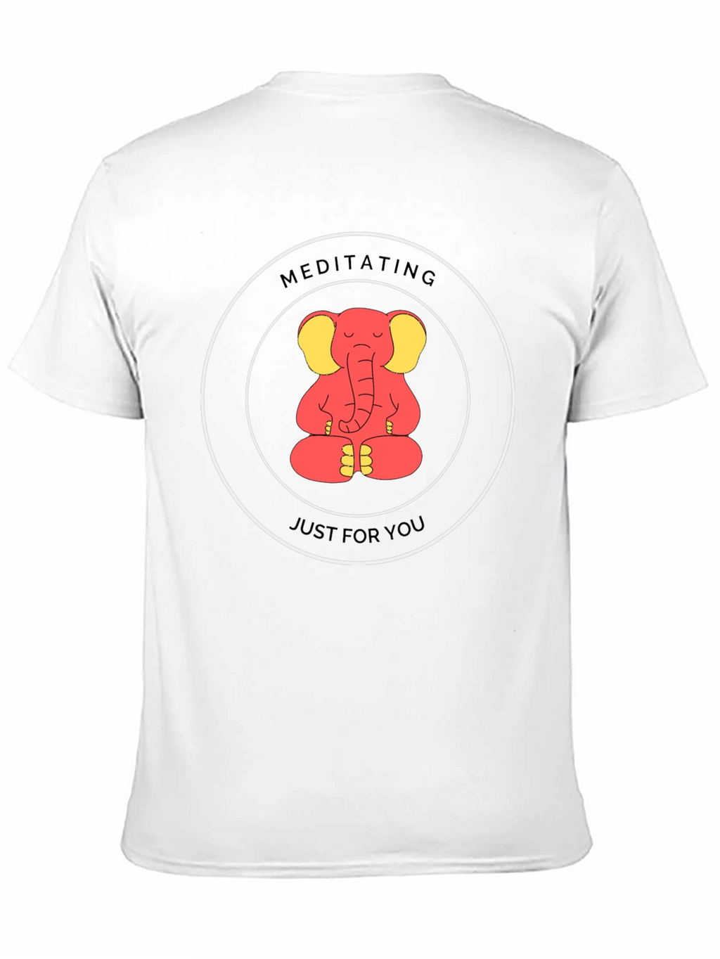 Meditating Elephant Graphic Tee - Just for You