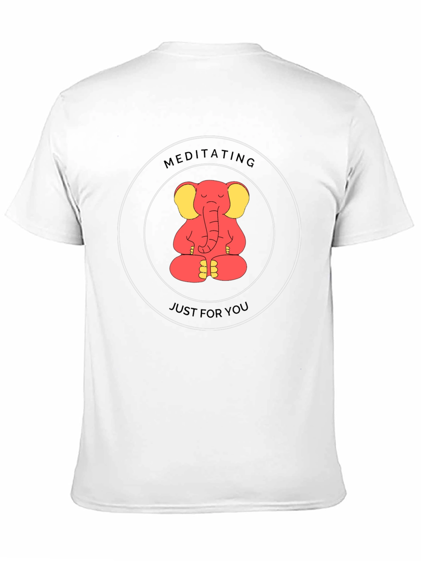 Meditating Elephant Graphic Tee - Just for You