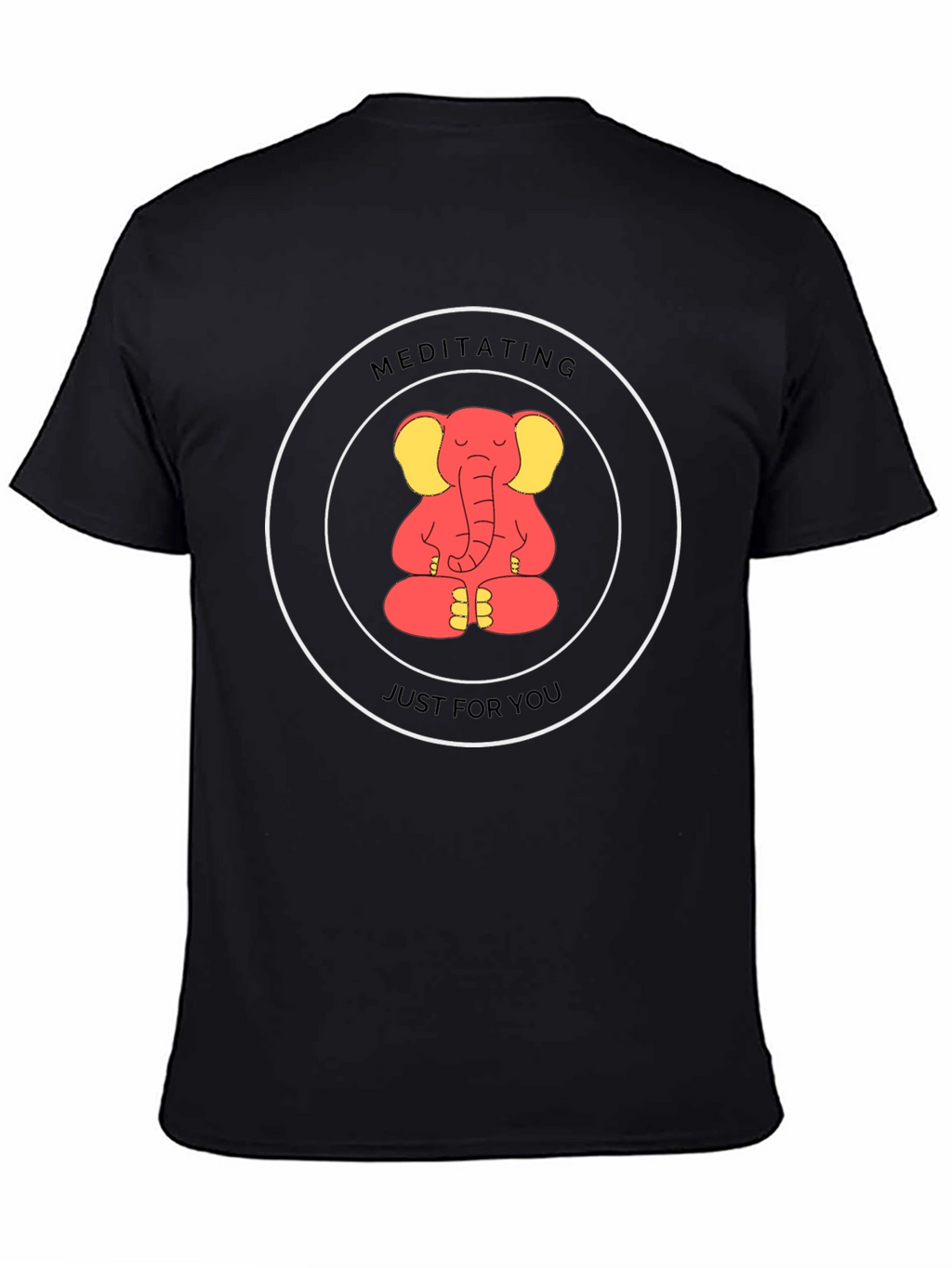 Meditating Elephant Graphic Tee - Just for You