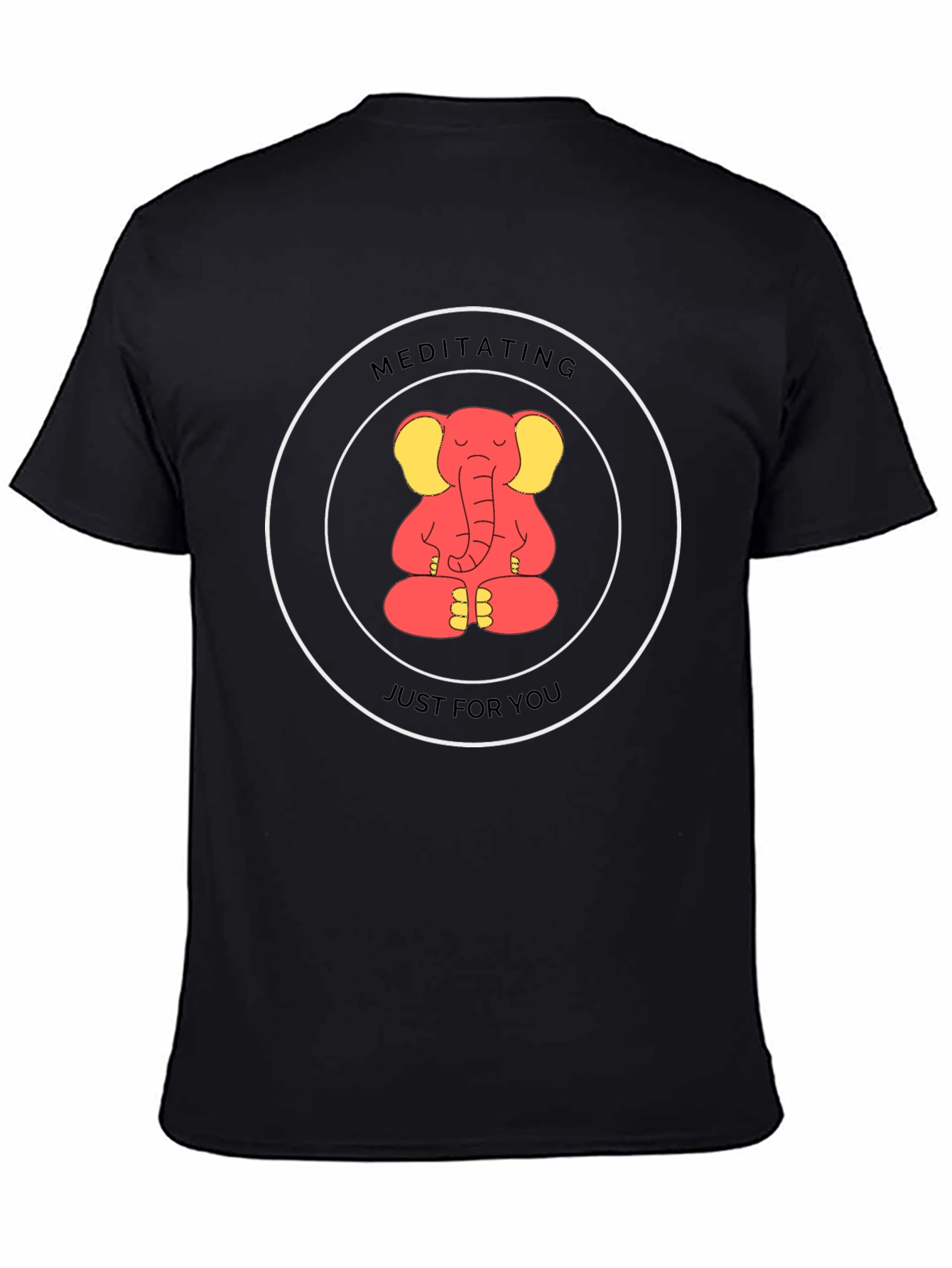 Meditating Elephant Graphic Tee - Just for You