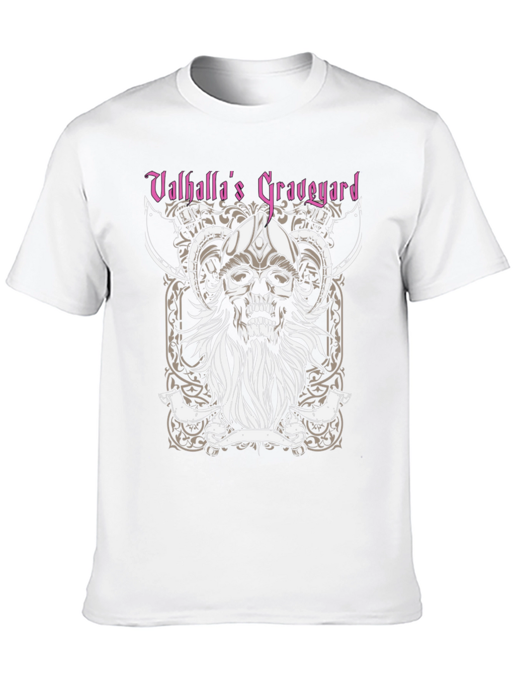 Valhallas Graveyard Viking Skull T-Shirt