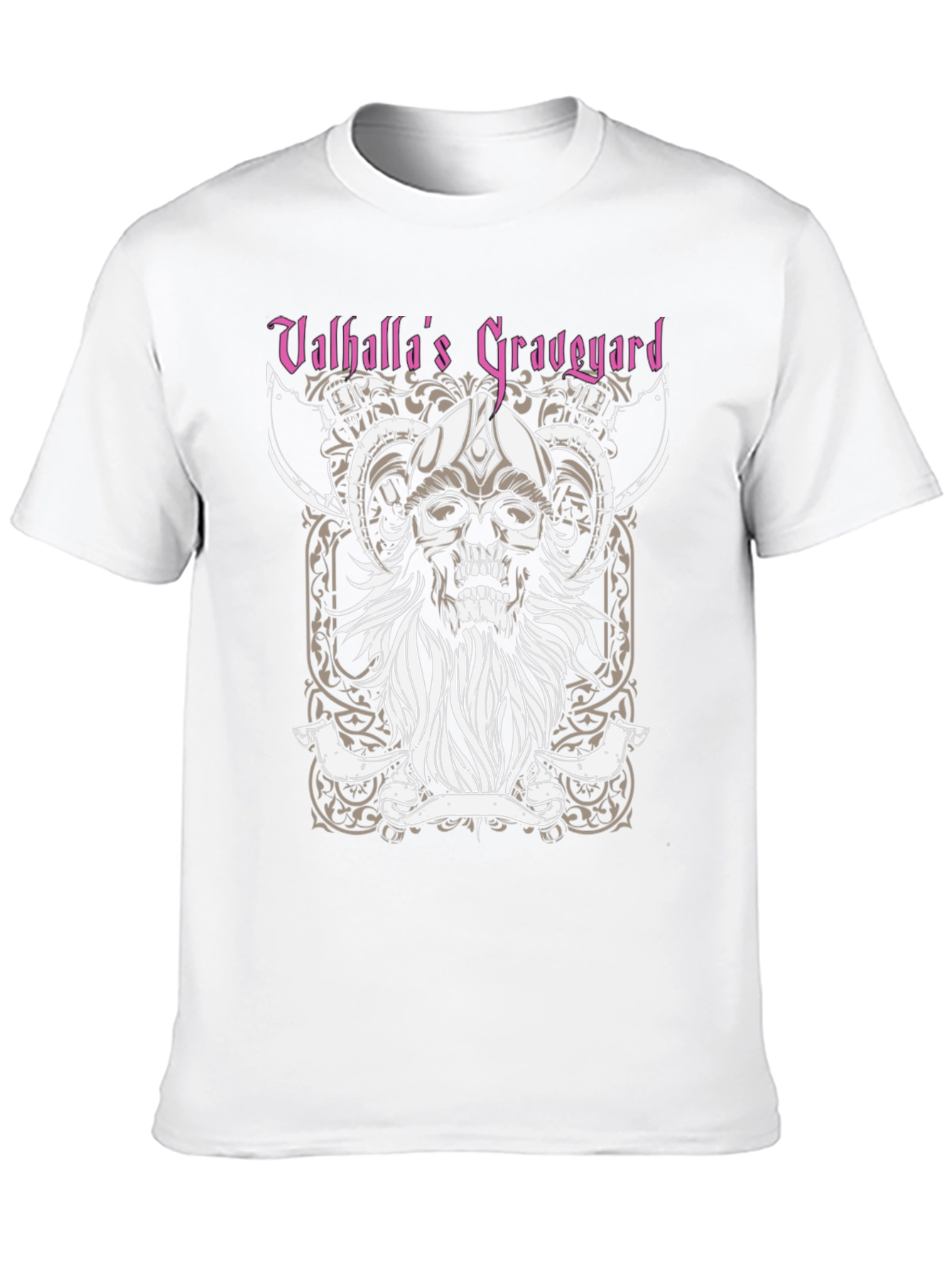 Valhallas Graveyard Viking Skull T-Shirt
