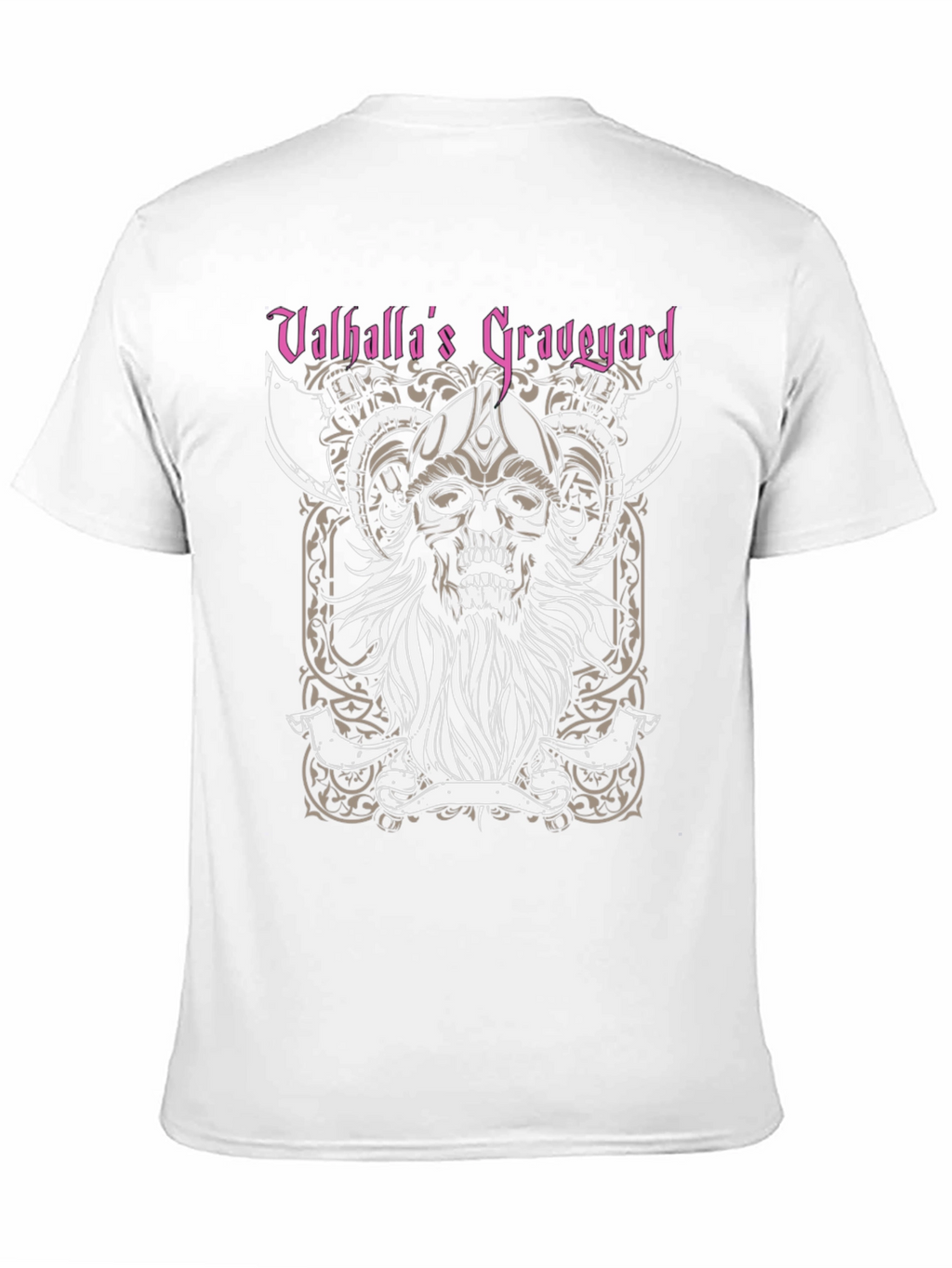 Valhallas Graveyard Viking Skull T-Shirt