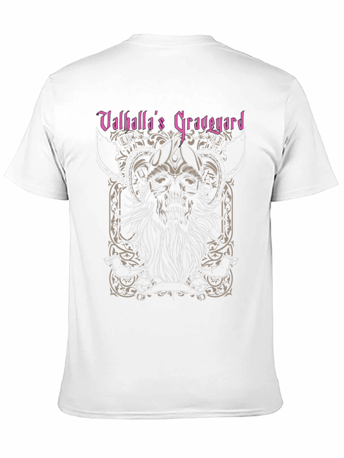 Valhallas Graveyard Viking Skull T-Shirt