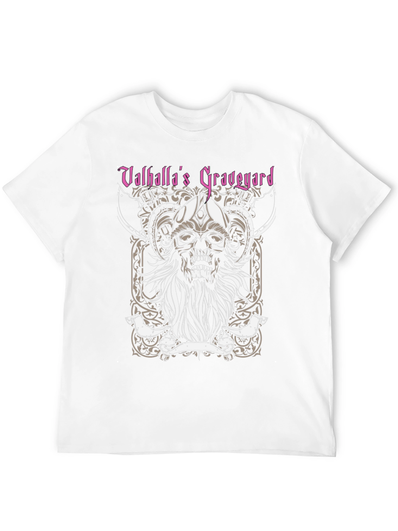 Valhallas Graveyard Viking Skull T-Shirt