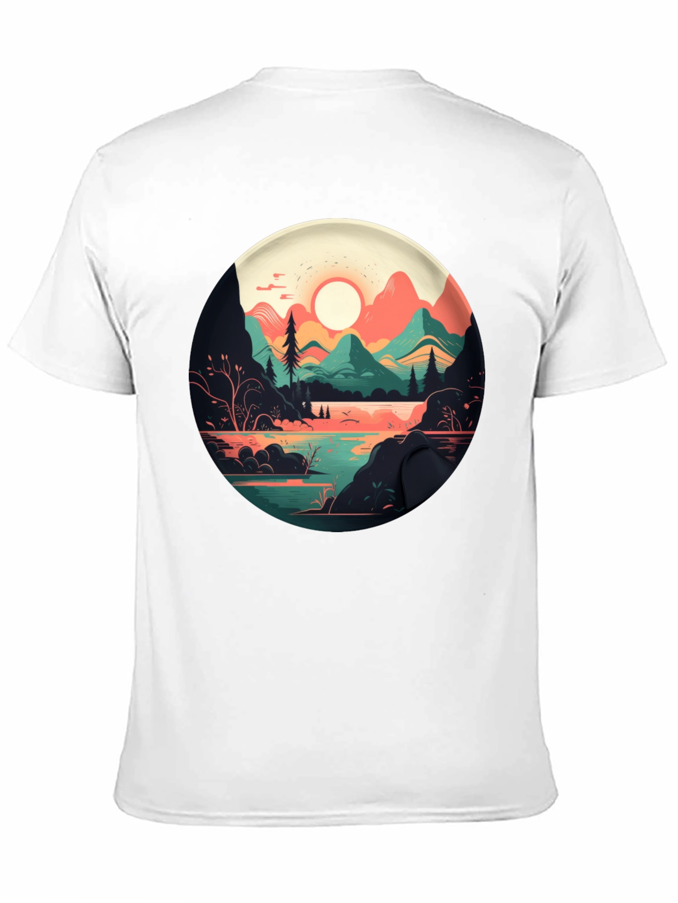 Mountain Lake T-Shirt - Nature Graphic Tee
