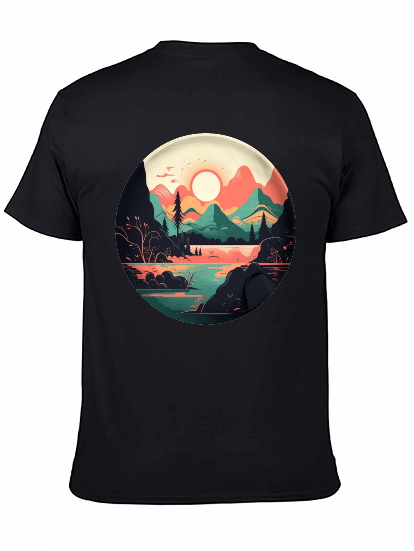 Mountain Lake T-Shirt - Nature Graphic Tee