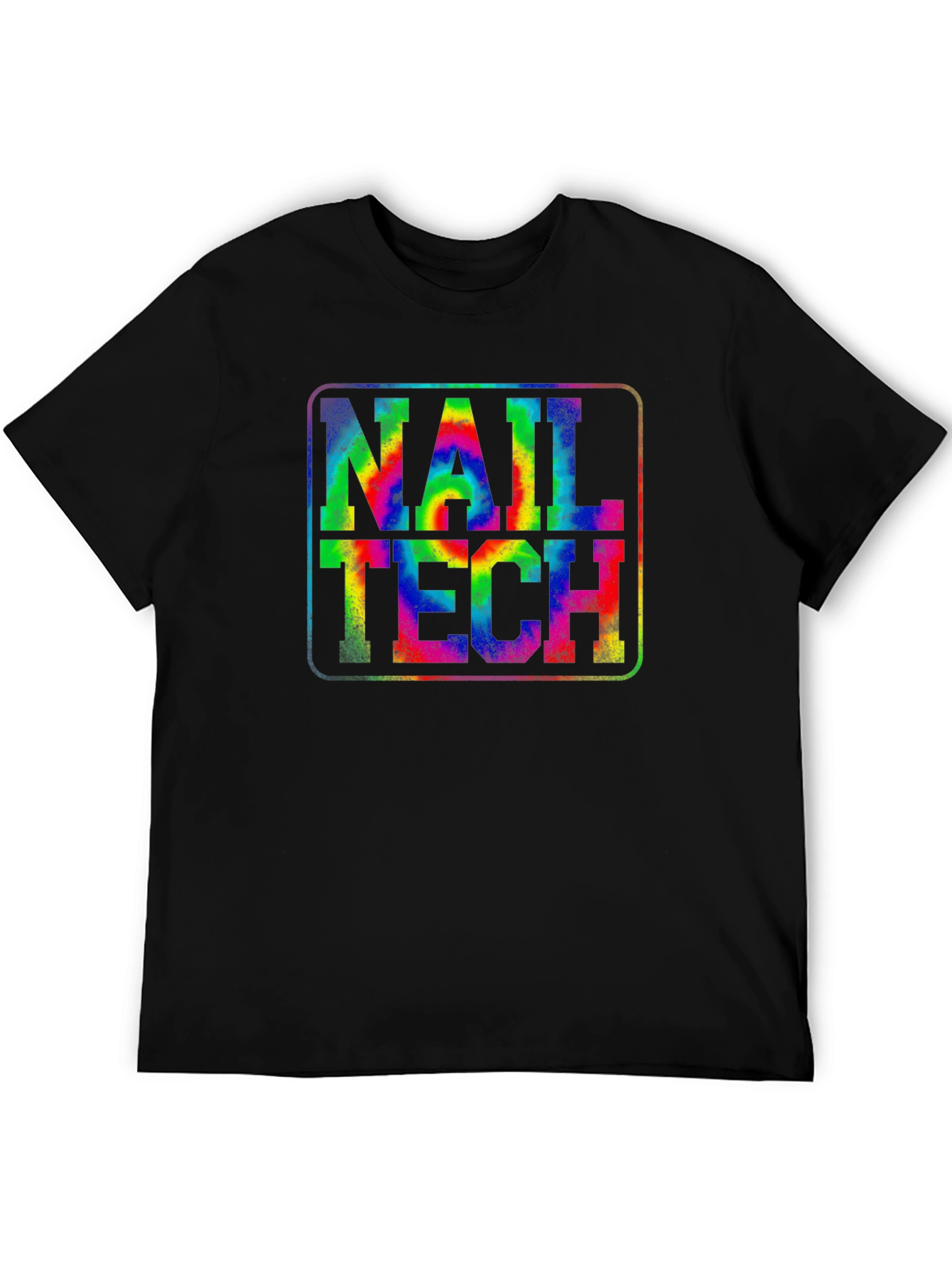 Nail Tech Tie-Dye Graphic T-Shirt - Unisex