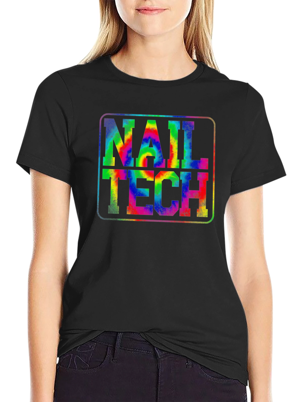 Nail Tech Tie-Dye Graphic T-Shirt - Unisex