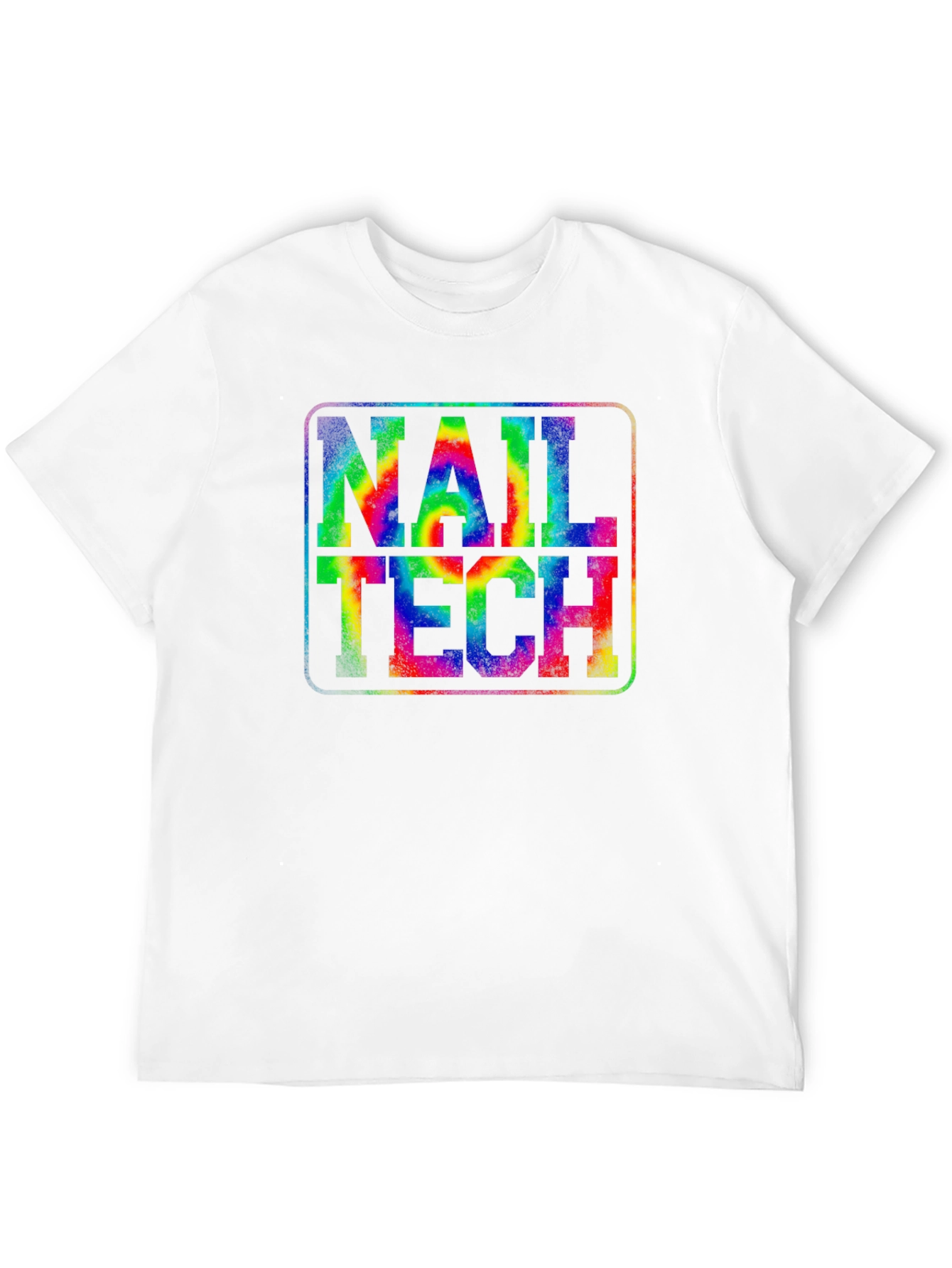 Nail Tech Tie-Dye Graphic T-Shirt - Unisex