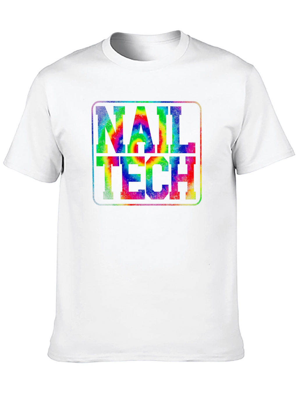 Nail Tech Tie-Dye Graphic T-Shirt - Unisex